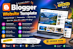 design a modern, responsive blogger website template