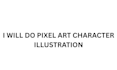 do pixel art character illustration