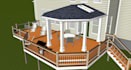 design deck, screened porch, pergola and patio for permit approval