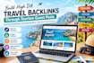 build high da travel backlinks through tourism guest posts