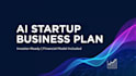 write an ai startup business plan with financial model