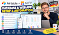 setup german airtable automation expert, setup airtable database, softr webapp
