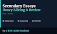 edit your medical school secondary applications