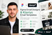 design figma emails, klaviyo templates and email campaigns