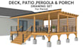 create patio cover, pergola and workshop permit drawing, structural drawing