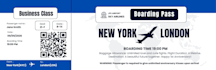 design a custom digital boarding pass gift with qr code