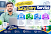 do accurate data entry, copy past and excel data entry