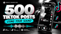 promote your music with tiktok posts using your sound