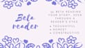 beta reader providing honest and constructive feedback