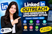 do linkedin outreach lead generation and appointment setting