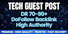 build high quality tech backlinks with guest posts on high da tech blogs