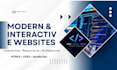 develop a modern responsive and interactive website