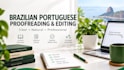 proofread and edit your brazilian portuguese text