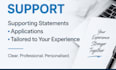 help you write a UK job application and supporting statement