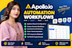 setup apollo io automation workflows for your business