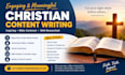 write christian blog posts articles devotionals and sermon summaries