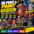 3d print and paint custom miniatures, figures and 3d models