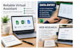 accurate data entry and web reasearch