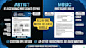 write a music press release and artist electronic press kit epk