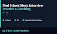 do a mock medical school interview