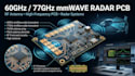 design 60ghz 77ghz mmwave radar pcb, antenna and rf systems