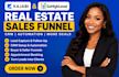 do kajabi course setup, student onboarding, sales funnel for real estates