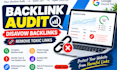 audit toxic backlinks and create a google disavow file