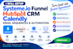 setup systemeio funnel hubspot CRM calendly email sequences automation
