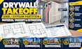 do drywall takeoff, material takeoff, estimation