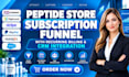 build peptide store subscription funnel with recurring billing CRM integration