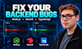 fix node js, nestjs, and typescript backend bugs