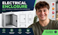 create electrical enclosure drawing, sheet metal design for production
