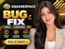 fix squarespace website bugs, fluid engine, mobile layout and CSS issues
