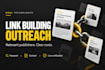 manage relevant link building outreach and verify live placements