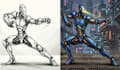 create sci fi concept art and futuristic character design