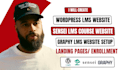 create course selling lms website using sensei lms, graphy lms, wordpress lms