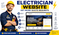 build electrician website with wordpress elementor for contractors