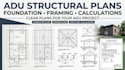 create adu structural plans foundation framing calculations
