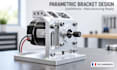 design parametric brackets, motor mounts, mechanical assemblies in solidworks