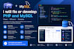 fix or develop PHP and mysql applications