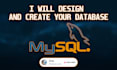 design and create a mysql database