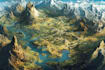 fantasy map design map illustration fantasy map