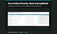 fix your broken excel or google sheets formula and explain it