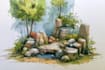 do a fantasy environment landscape design