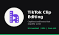 edit your tiktok clip with captions and a hook that stops the scroll