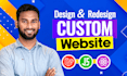 do custom ai website development as full stack developer, front end developer