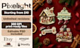design custom christmas ornaments for etsy amazon shopify