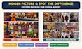 create premium high quality hidden pictures and spot the difference puzzles