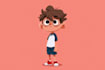 design professional cute 2d cartoon animal character art