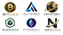 design a professional crypto, blockchain, fintech, digital cryptocurrency logo